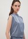 Grey stretch high-neck top_0