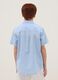 Boys&rsquo; light blue short-sleeve linen-cotton blend shirt, regular fit_2