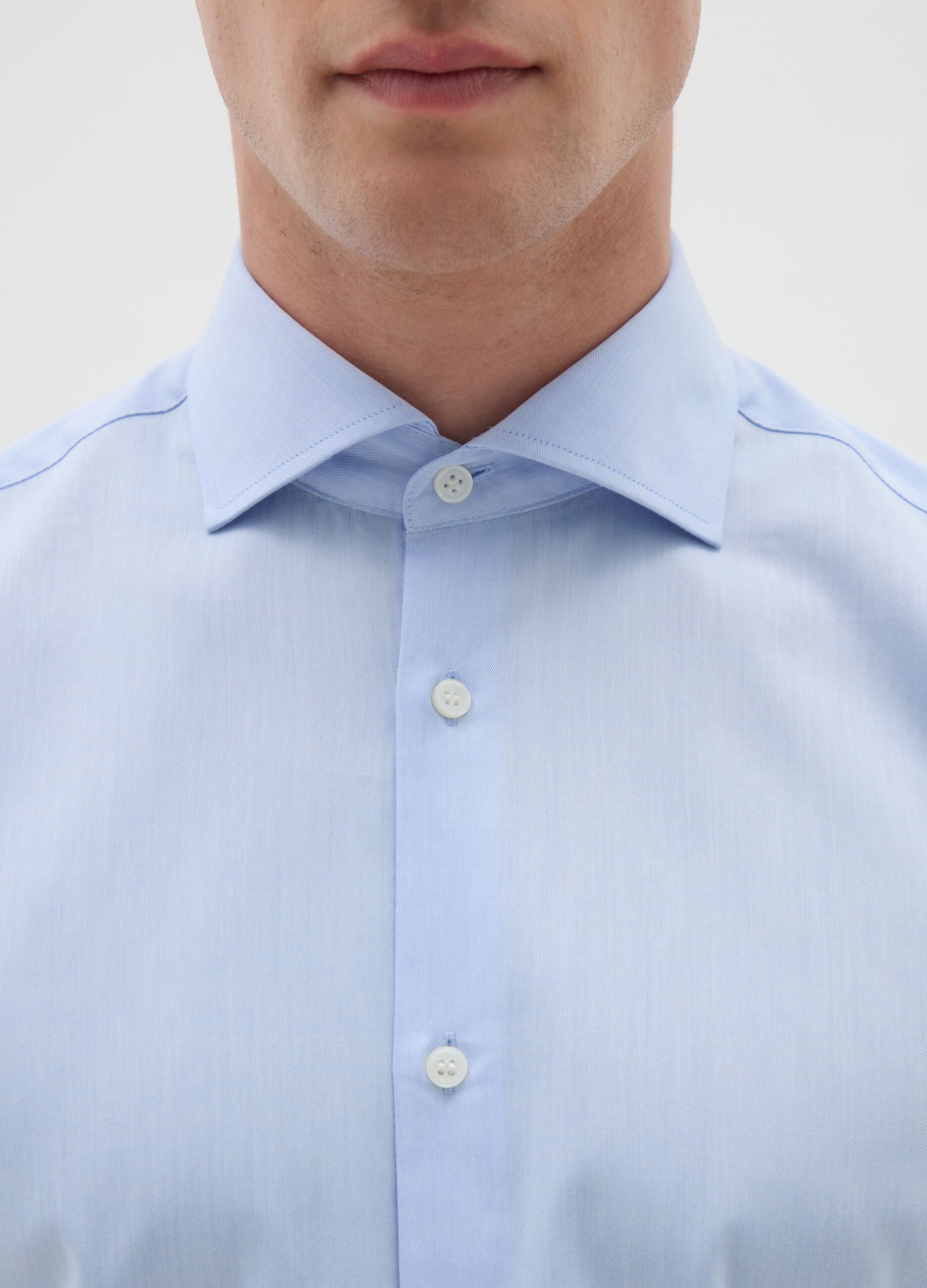 Slim-fit shirt in cotton
