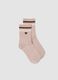 Pink stretch organic cotton socks_0