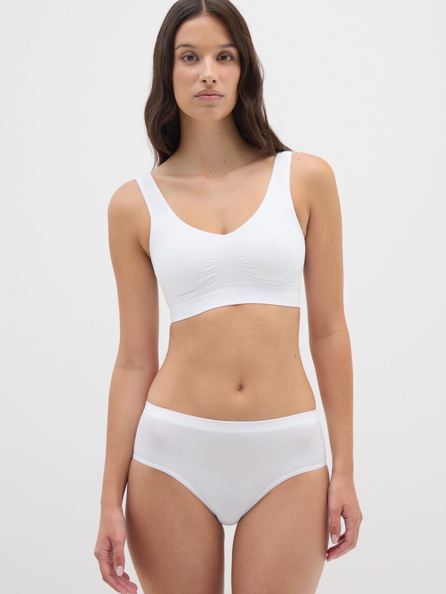 White stretch blend brief regular fit_0