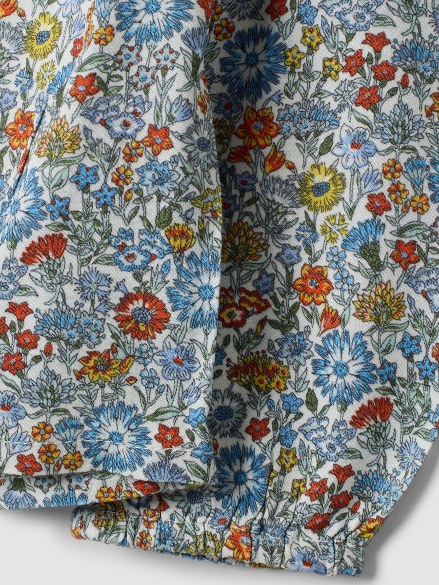 Multicoloured pure viscose shirt with embroidered collar_3