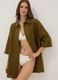 Green pure linen beach cover-up_0