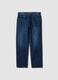 Relaxed fit pure cotton denim jeans_4