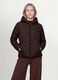 Brown Ultralight Quilted Jacket with Hood and Zip_0