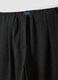 Black Milano-knit jogger trousers in stretch viscose, barrel fit_5