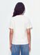 White relaxed-fit pure cotton T-shirt with chest slogan_2