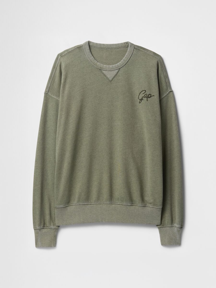 Green Gap fabric blend sweatshirt_4