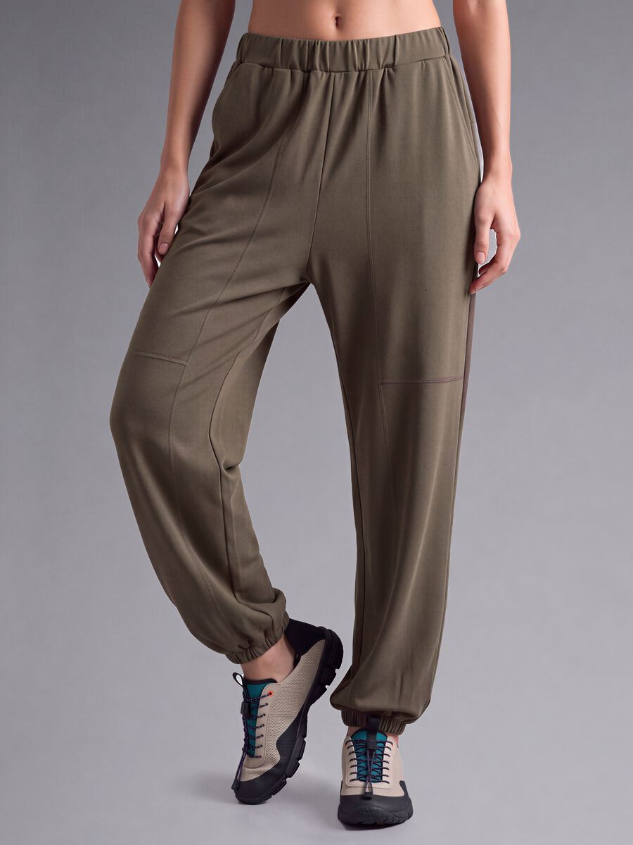 Green soft-touch joggers ALTAVIA STUDIO_2