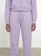 Purple organic cotton jogger trousers, regular fit, for girls_3