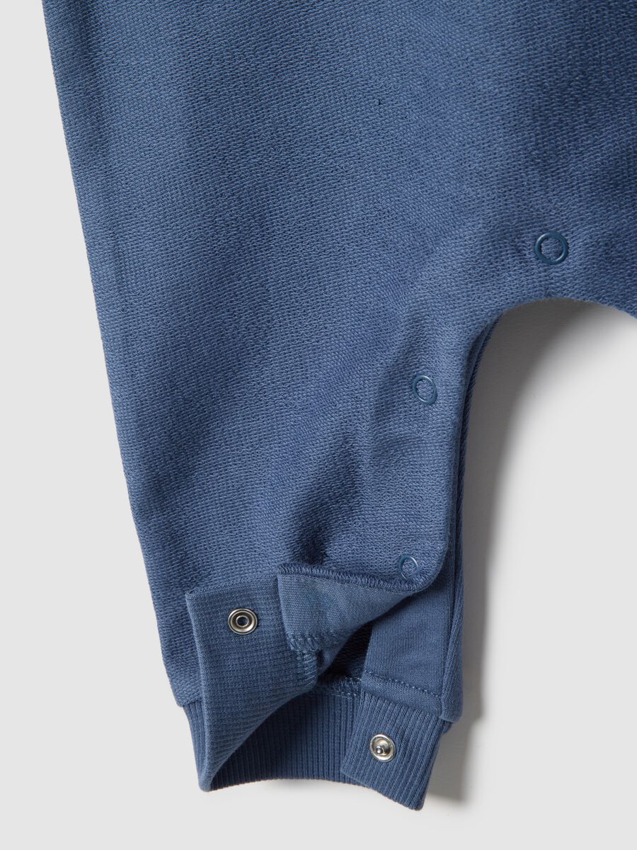 Baby blue pure cotton dungarees regular fit_3