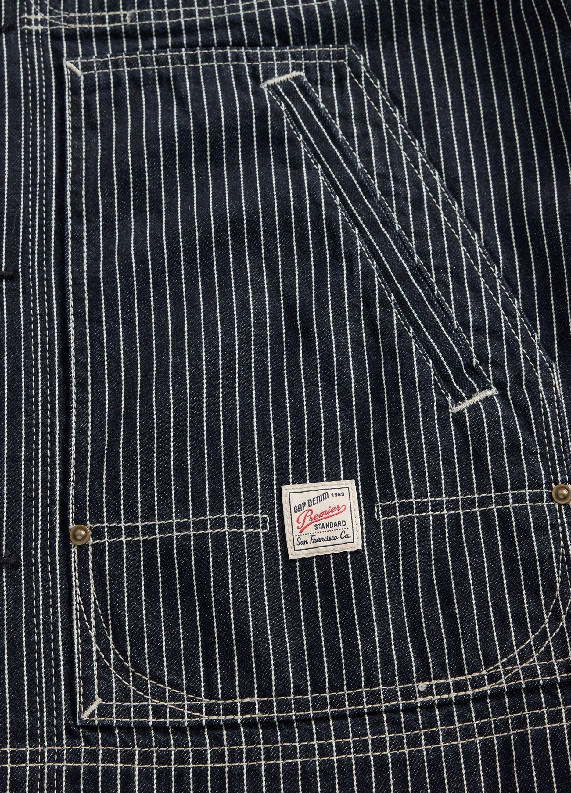 Brown Striped Cotton Jacket