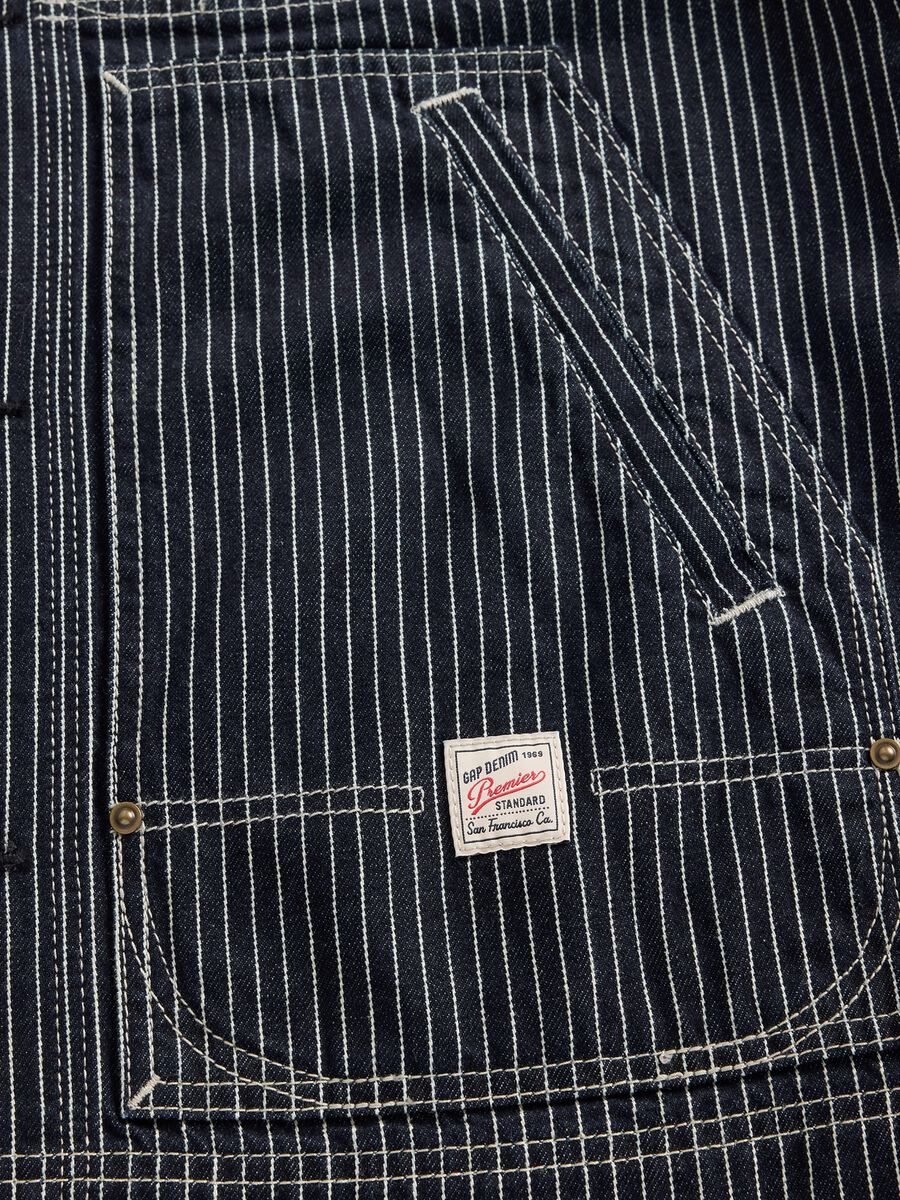 Brown Striped Cotton Jacket_5