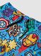 Blue Avengers print swim shorts_2