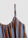 Brown striped pure cotton top_5