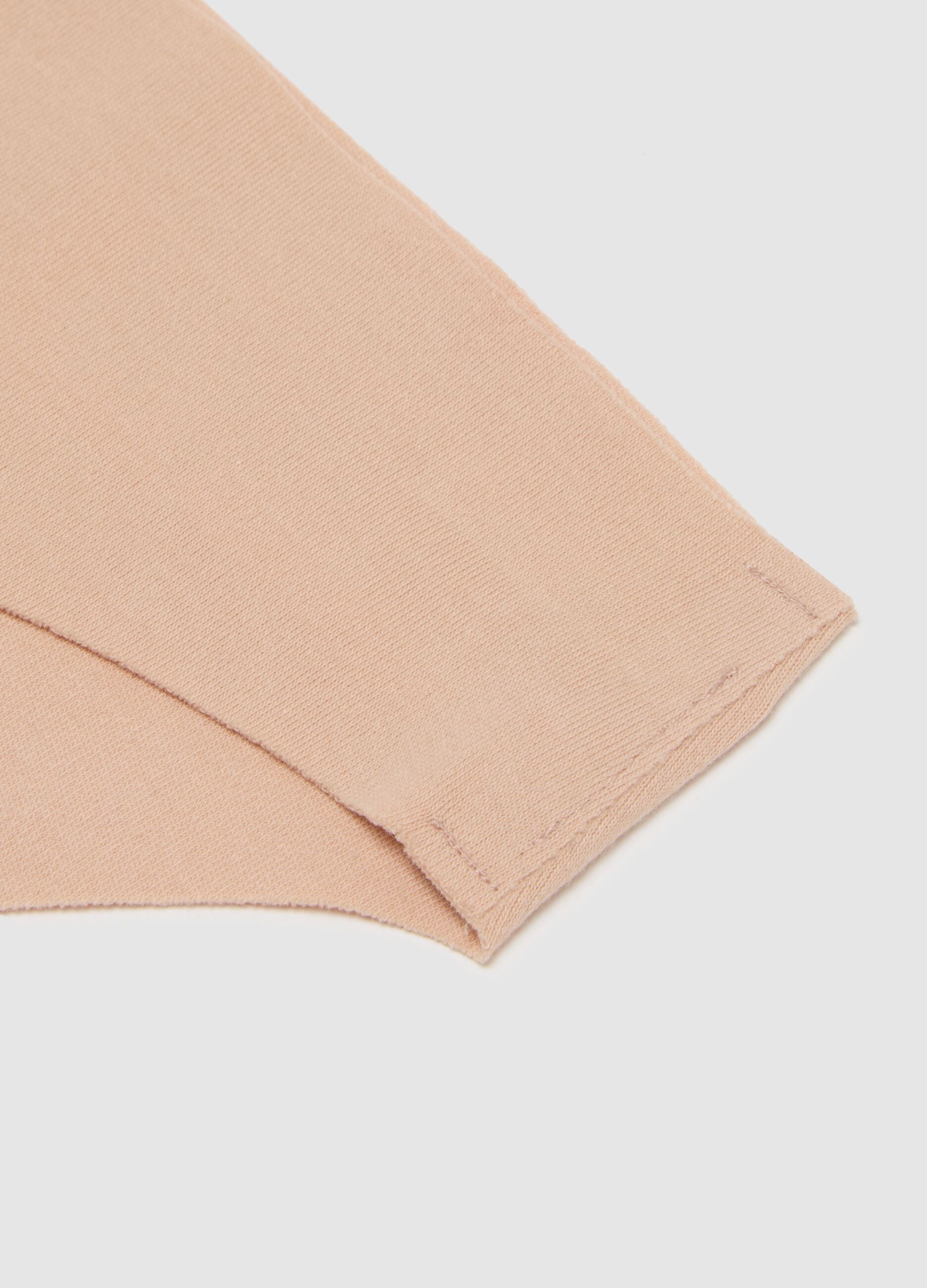 Regular Fit Beige Stretch Cotton Briefs