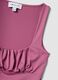 Pink regular-fit stretch tank top with pleats_5