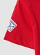Red pure cotton boys&rsquo; T-shirt with sailing print_3