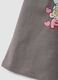 Girls&rsquo; grey stretch cotton T-shirt with capybara print_3