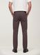 Brown regular-fit stretch cotton twill trousers_2