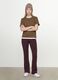 T-shirt verde in puro cotone organico a girocollo regular fit_1