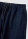 Pure Cotton Blue Denim Jogger Trousers Regular Fit_5