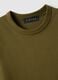 Green pure cotton crew-neck T-shirt, regular fit_5