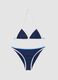 Blue triangle bikini for girls_0
