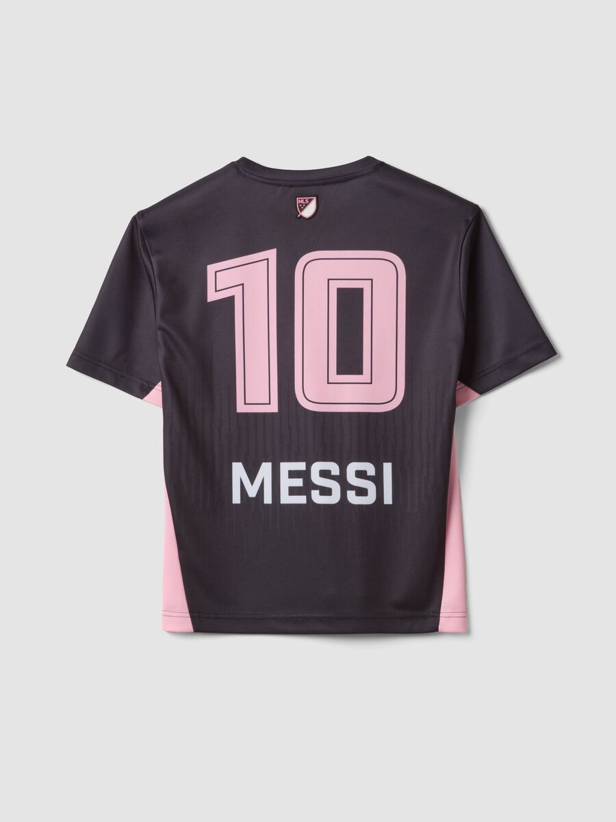 T-shirt nera a maniche corte con stampa sportiva regular fit_4