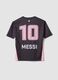 Black short-sleeved T-shirt with sporty print, regular fit_4