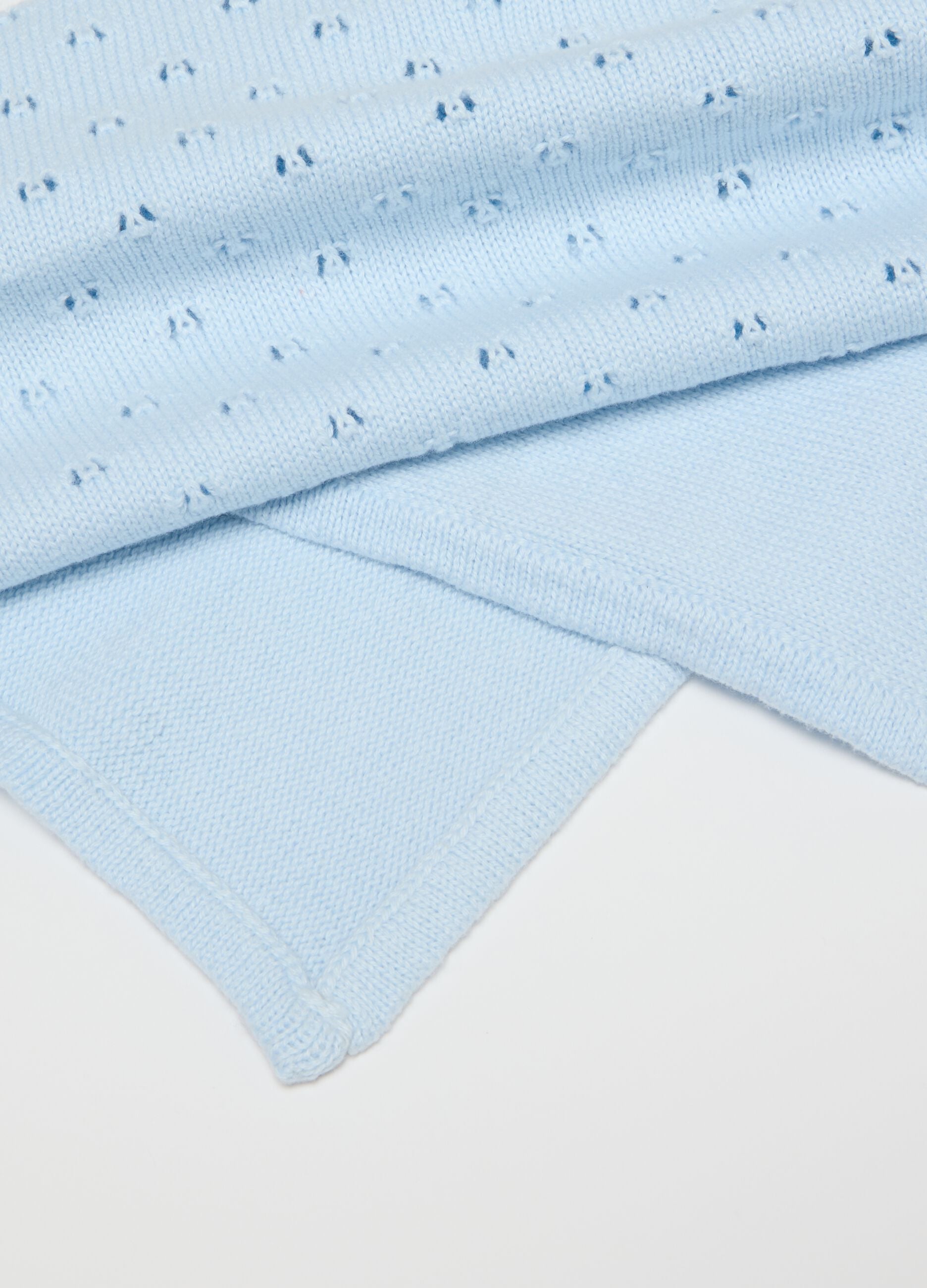 Baby Blue Cotton Blanket