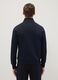 Blue cotton-blend sweatshirt regular fit with full zip_2