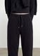 Black regular-fit jogger trousers in 100% organic cotton for girls_2