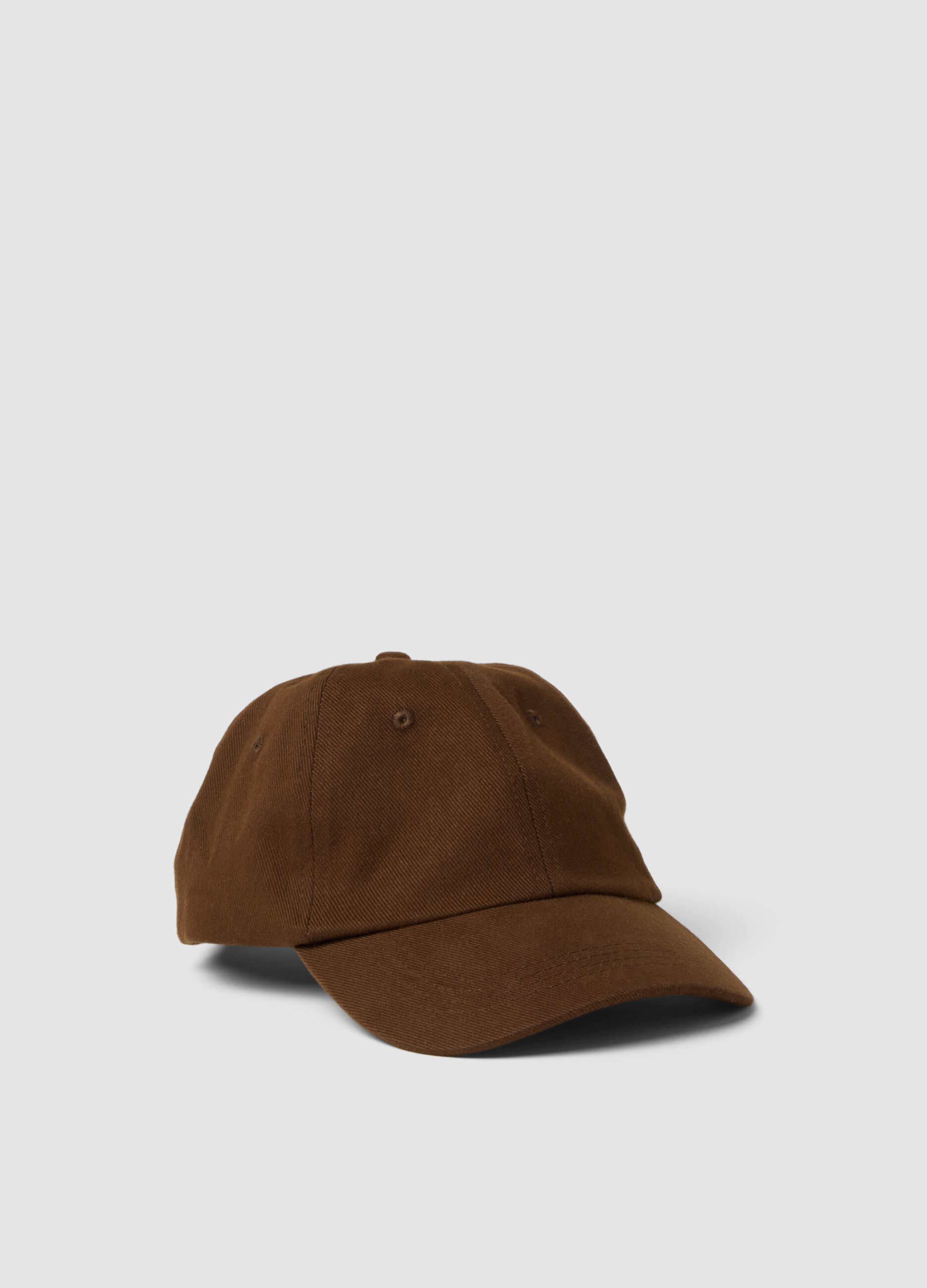 Brown pure cotton baseball cap