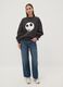 Black 100% cotton sweatshirt with The Nightmare Before Christmas print_1