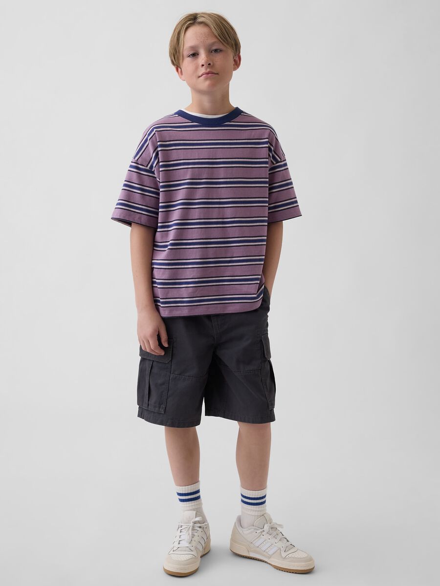 Pure cotton cargo shorts_0