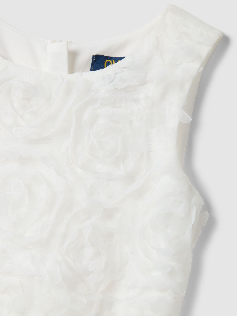 Girls' white regular-fit dress_2