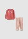 Newborn's multicolour striped pyjamas in pure cotton regular fit_0