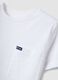 White and blue pure cotton T-shirt and shorts set for boys, regular fit_2