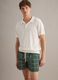 Green patterned swim shorts with elasticated waist_1