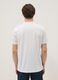 White pure cotton T-shirt with front print, regular fit_3