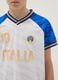 Kids&rsquo; Italy White and Sky-Blue Oversized Fit T-shirt_2