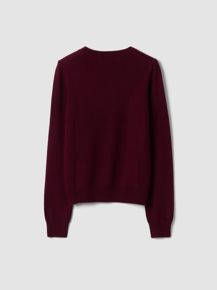 Red pure wool crew-neck jumper_2