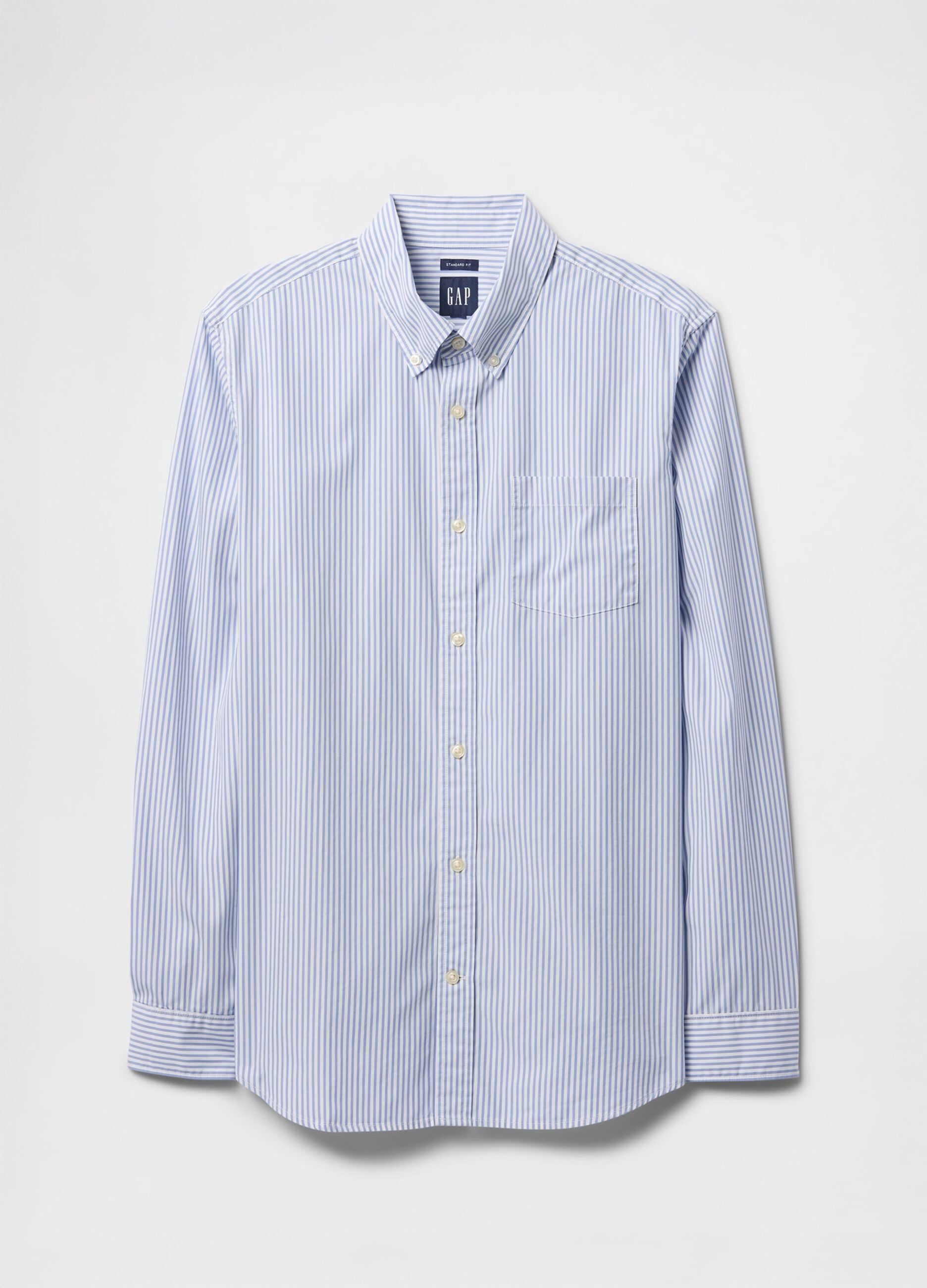 Blue Striped Cotton Shirt