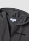 Grey cotton-blend hoodie with relaxed-fit slogan_5