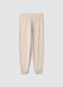 Beige stretch-fabric pyjama trousers_2