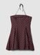 Brown polka-dot dress in viscose blend_5
