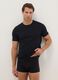 Two-Pack Black T-shirts in Pure Cotton Regular Fit_0