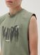 Green pure cotton vest top_2