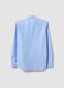 Light blue pure cotton Oxford shirt with cutaway collar, slim fit_1